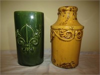 2 Vases 11" T