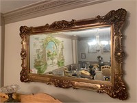 OUTSTANDING GOLD FRAMED WALL MIRROR