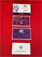 2001 United States Mint Proof Set & State Quarters