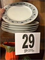 (6) Dinner Plates (Sheffield - Versailles) (R1)