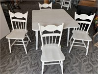 Drop Leaf Kitchen Table w/ 4 Chairs