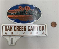 Oak Creek Canyon Arizona license plate topper