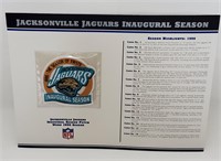 NFL Jacksonville Jaguars Inaugural Season Patch