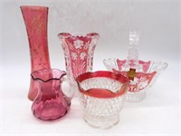 Ruby Flash and Cranberry Glass.
