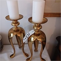 BRASS CANDLE STANDS