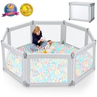 Baby Playpen, Kidirect Foldable Playpen Large Baby