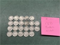 (22) Buffalo Nickels