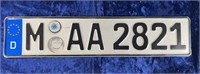 Viontage German License Plate