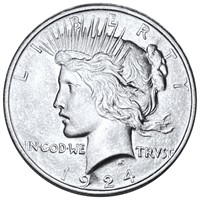 1924 Silver Peace Dollar UNCIRCULATED