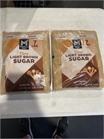 (2) 7 LB BAGS Cane Light Brown Sugar-Members Mark