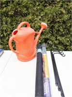 Garden Fabric Cover, Metal Basket Pole Holders,