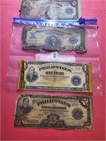 4 Pcs Philippines US Admin Currency