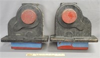 Pair of Wood Industrial Foundry Molds