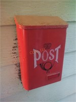 Vintage metal post box