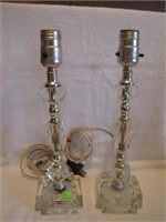 Pair of Vintage 13" Lamps