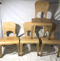 Midcentury Modern Community Playthings Chairs (4)