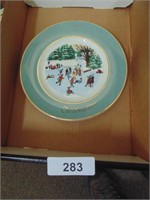 1975 Christmas Avon Plate