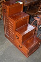 Double Sided Tansu Step Chest