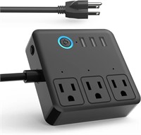 NEW $54 Smart Power Strip w/3 USB & 3 AC Outlets