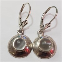 $120 Silver Moonstone Earrings