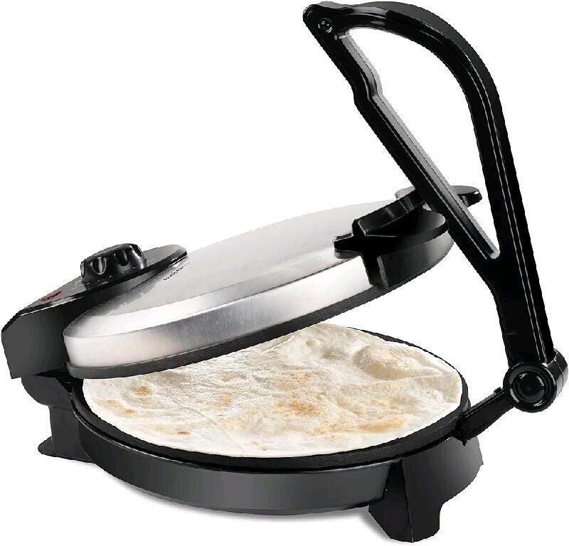 CucinaPro Electric Tortilla Maker - 10" Pitas, Cha