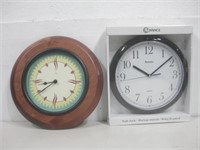 Two Wall Clocks Untested See Info