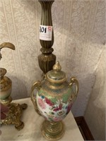 Brass Lamp and Figurines