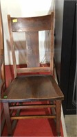 Wooden rocking chair