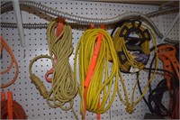 Three Yellow Extension Cords