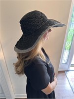 Black Sun Hat by Kate Landry