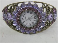 Ladies Quartz Cuff Watch