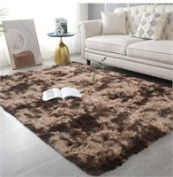 6X9 Feet Coffee Soft Area Rugs for Bedroom Living