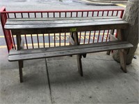 1 sided Picnic Table  84" long with bench on 1 sid