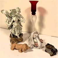 figurine, candle stick & more