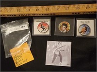 3 Elvis Presley enameled Kennedy half dollar coins