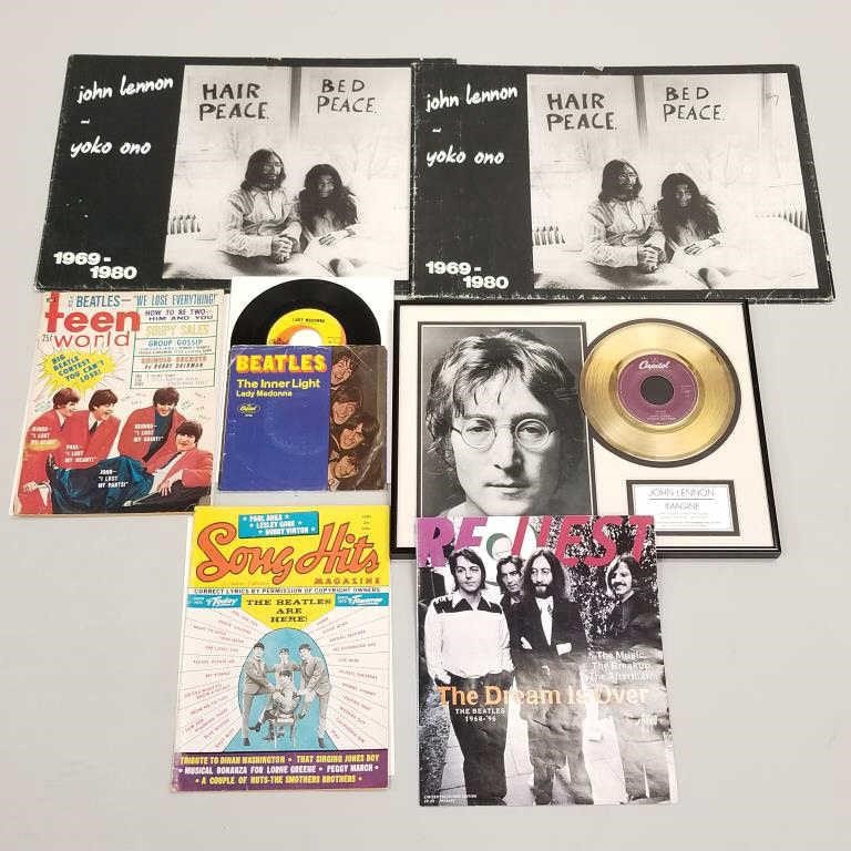 Collection of Beatles ephemera including