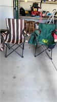 2 Camping Fold Up Bag Chairs