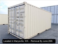 20'X8'X8' 6" SHIPPING CONTAINER W/DOUBLE SWING