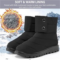 (Size 11):HARENCE Winter Snow Boots for Women