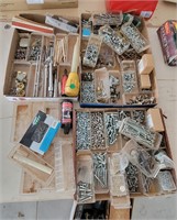 Box of Bolts, Screws, Nails, Supplies
