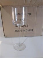 CASE OF 12 TALL GLASSES FOR DECORATION