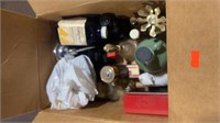 Box of Assorted Vintage Health/Beauty Merchandise