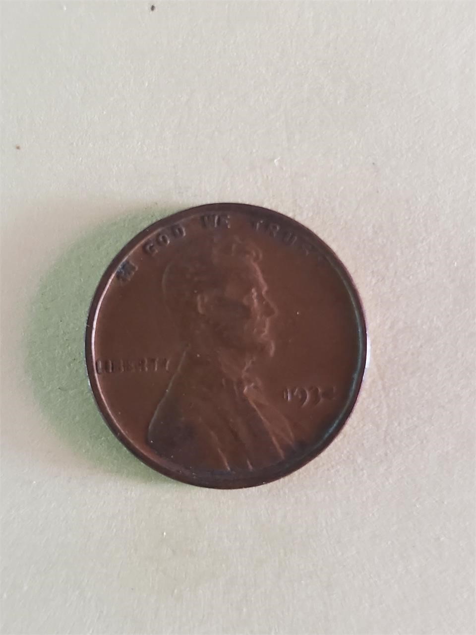 1934 Wheat Penny No Mint Marks