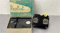 SAWYERS VIEW MASTER & REALIST STEREO VIEWER IN BOX
