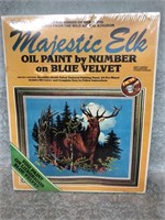 Vintage sealed Oil on velvet paint by number