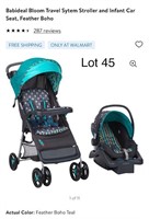 Babideal stroller and car set combo
