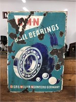 GMN Ball Bearings Enamel Sign