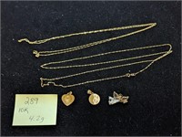 10k Gold 4.2g Necklaces and Pendants