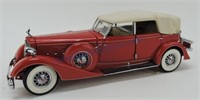 1934 Packard 1/24 die cast car, Franklin Mint,