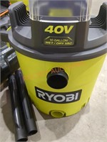 RYOBI 40v Wet/Dry Vacuum, Vacumm Only